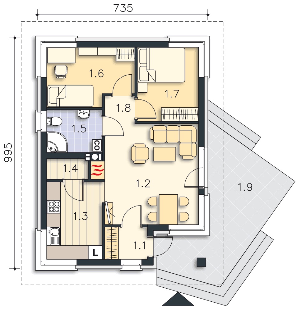 Simpatico 2-54-70 планировка Simpatico 2-54-70 планировка