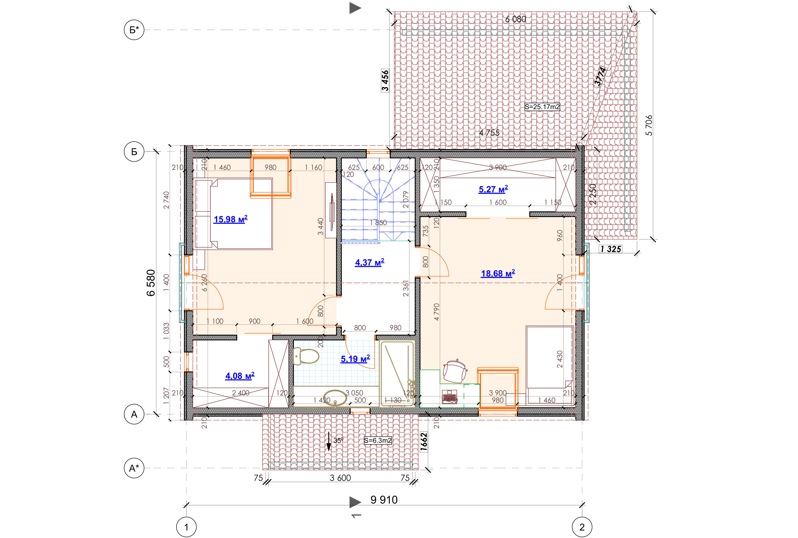 COMPACT-3-111-137 планування 2 поверх